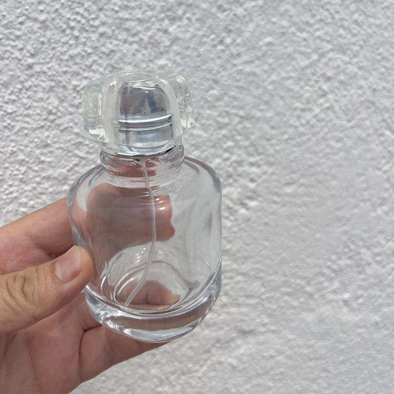 30ml90ml transparent perfume bottle portable sub-bottle press cosmetic perfume empty bottle