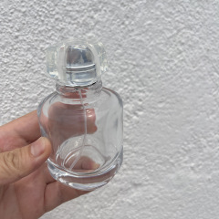 30ml90ml transparent perfume bottle portable sub-bottle press cosmetic perfume empty bottle