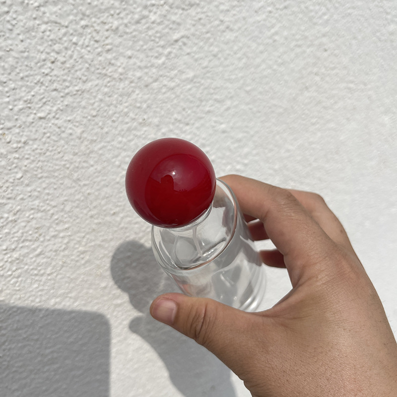 High-end glass perfume bottle 50ml100ml transparent sub-packaging press spray bottle cosmetic perfume empty bottle