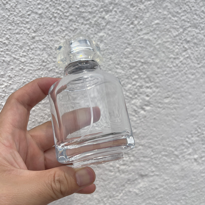 30ml90ml transparent perfume bottle portable sub-bottle press cosmetic perfume empty bottle