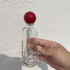 High-end glass perfume bottle 50ml100ml transparent sub-packaging press spray bottle cosmetic perfume empty bottle