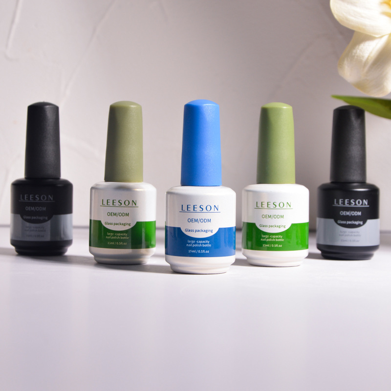 Gel nail polish bottle, special offer, empty 15ml bottle of colored gel nail polish, glass bottle.