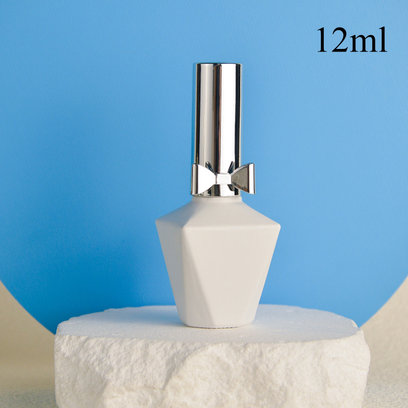 15ML10ML8ML factory nail polish gel bottle white nail polish bottle packaging bottle supply glass bottle