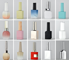 Nail polish bottles available: square bottles, 10ml and 15ml, light-proof empty nail polish bottles.