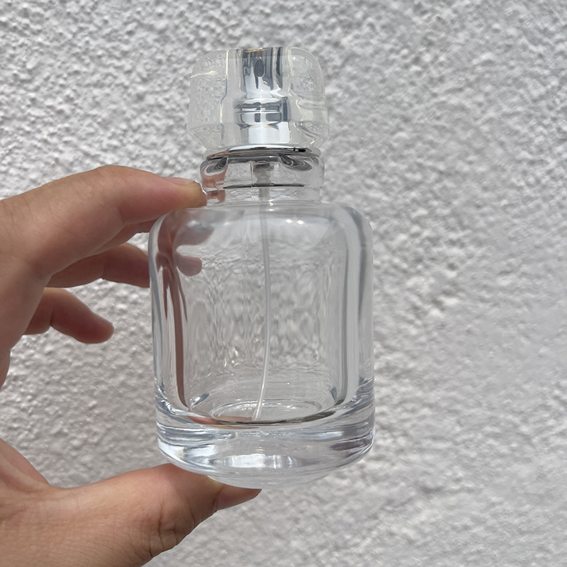 30ml90ml transparent perfume bottle portable sub-bottle press cosmetic perfume empty bottle
