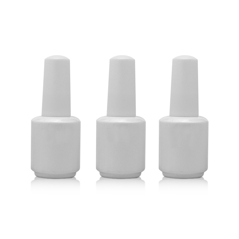Gel nail polish bottle, special offer, empty 15ml bottle of colored gel nail polish, glass bottle.