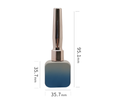 10ml spray-on colored gel nail polish dispenser, empty electroplated nail polish bottle, light-proof glass bottle.