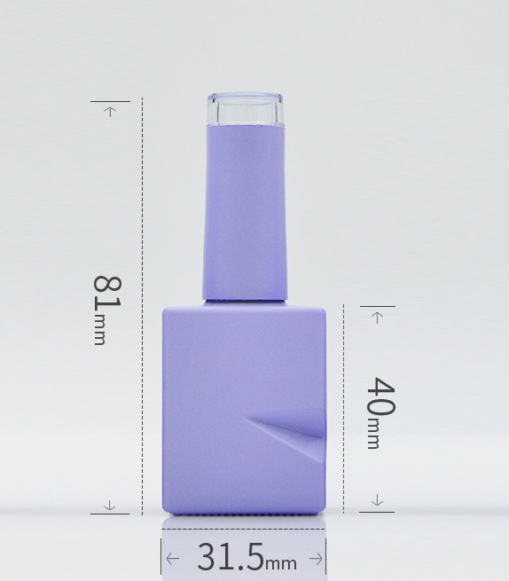 10ml Purple Gel Nail Polish Empty Bottle, Nail Polish Dispenser