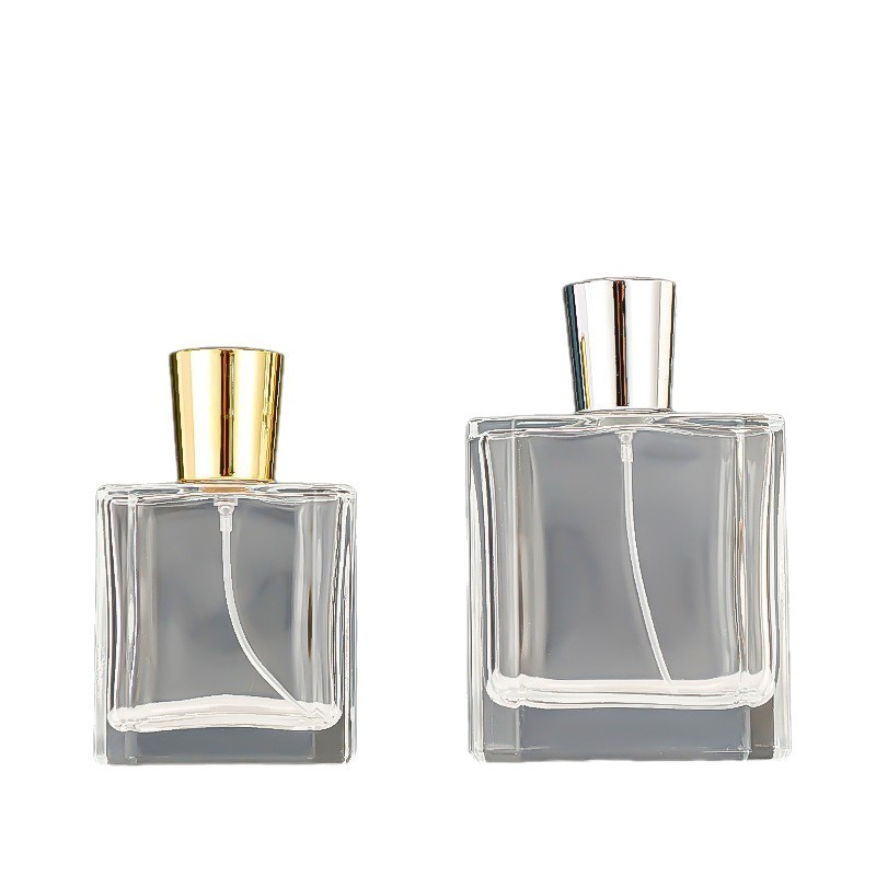 Perfume beauty sample bottle 50ml100ml transparent perfume bottle portable sub-packaging press spray bottle perfume empty bottle