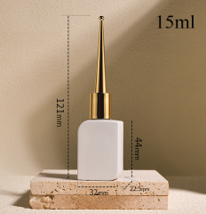 Nail polish bottles available: square bottles, 10ml and 15ml, light-proof empty nail polish bottles.