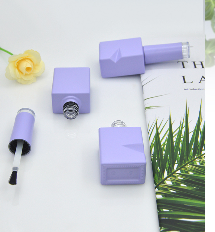 10ml Purple Gel Nail Polish Empty Bottle, Nail Polish Dispenser