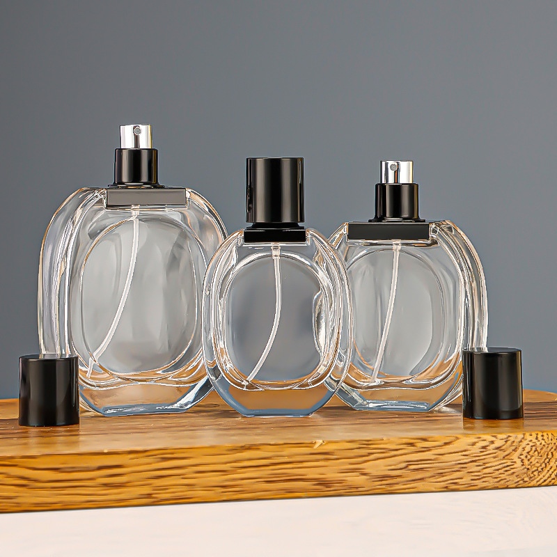 30ml50ml80ml glass perfume bottle perfume bottle press spray bottle cosmetic perfume empty bottle