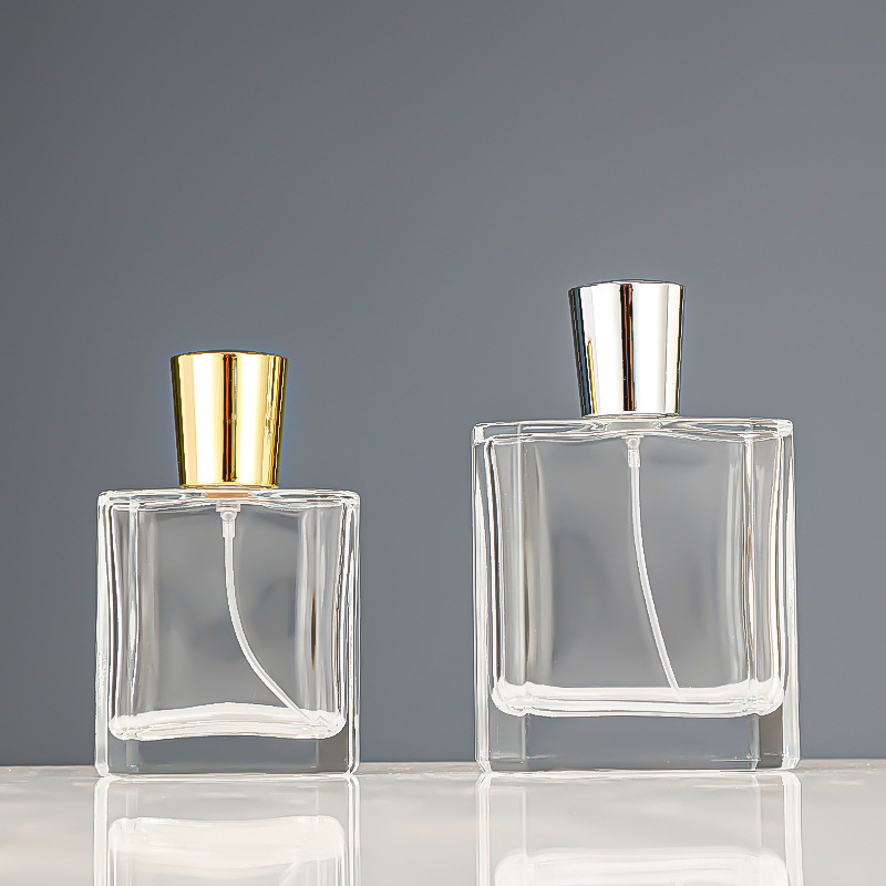 Perfume beauty sample bottle 50ml100ml transparent perfume bottle portable sub-packaging press spray bottle perfume empty bottle