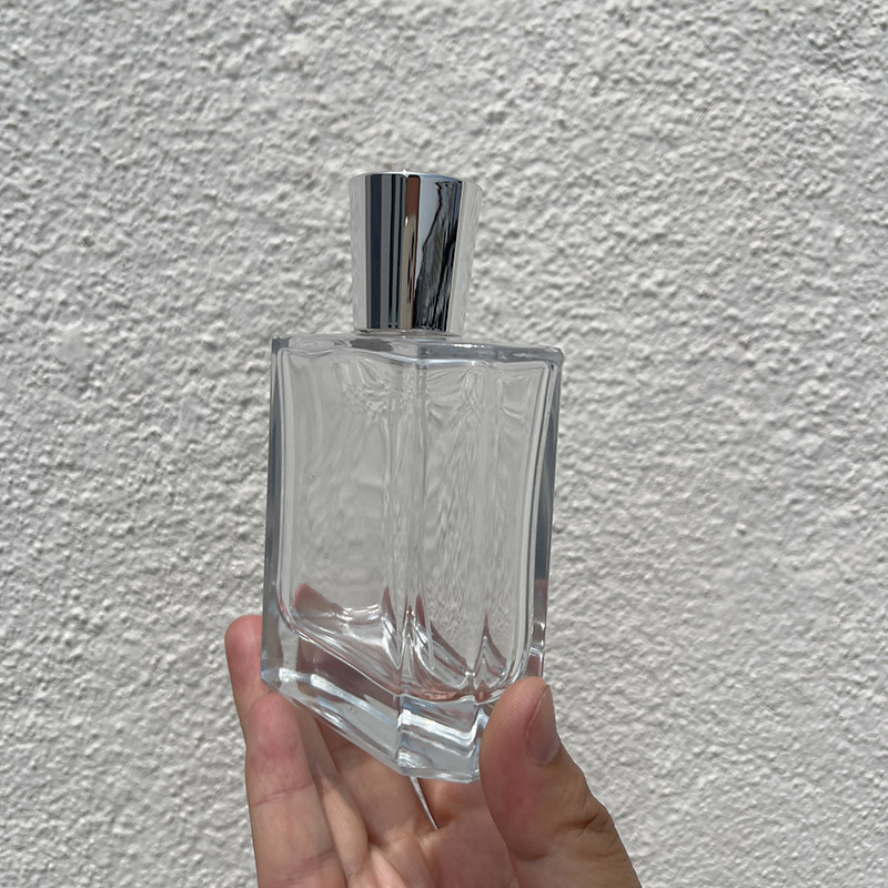 Perfume beauty sample bottle 50ml100ml transparent perfume bottle portable sub-packaging press spray bottle perfume empty bottle