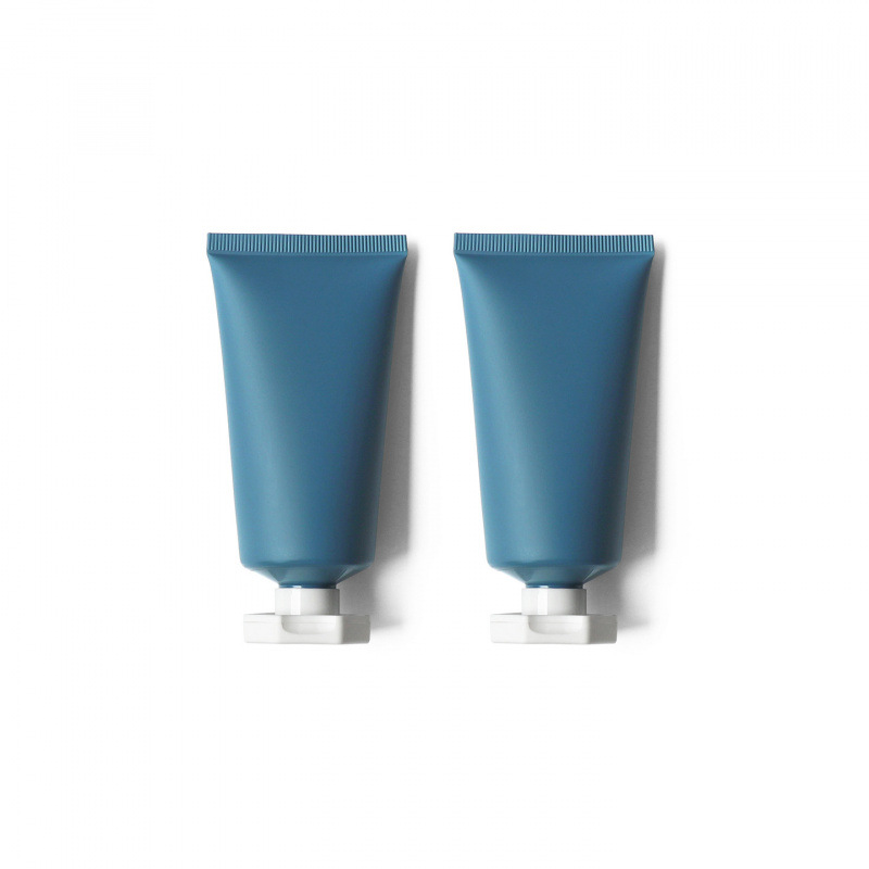 50ml gray-blue frosted cosmetic tube, refillable cleanser, hand cream, empty squeeze bottle