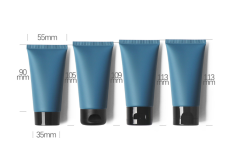 50ml gray-blue frosted cosmetic tube, refillable cleanser, hand cream, empty squeeze bottle