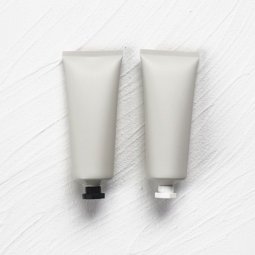 100g gray matte cosmetic tube plastic squeeze bottle inverted bottle PE Morandi color