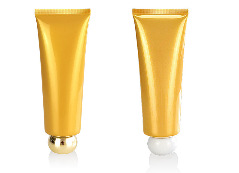 80g cosmetic tube, pearlescent ginger yellow bottle, inverted bottle, squeeze bottle, plastic tube