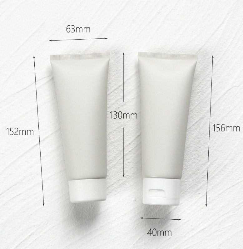 100g gray matte cosmetic tube plastic squeeze bottle inverted bottle PE Morandi color