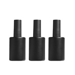 Customized large-capacity nail polish bottle, 40ml empty bottle, black or white light-proof gel glass bottle.