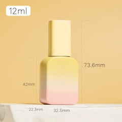 Factory New Hot Selling Product: 12ml Colored Spray Nail Polish Gel Glass Bottle - New Nail Polish Bottle