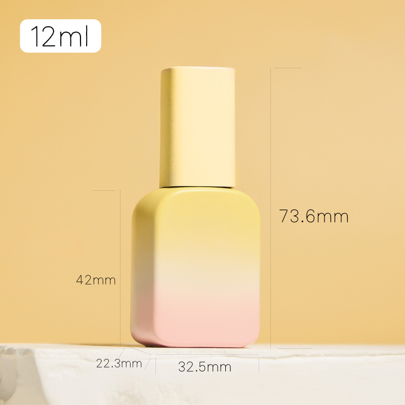 Factory New Hot Selling Product: 12ml Colored Spray Nail Polish Gel Glass Bottle - New Nail Polish Bottle