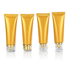 80g cosmetic tube, pearlescent ginger yellow bottle, inverted bottle, squeeze bottle, plastic tube