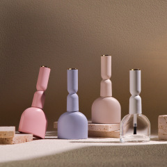15ml New Nail Polish Gel Bottle, Nail Salon Bottle, Beige, Pink, Blue Brush Dispenser Bottle