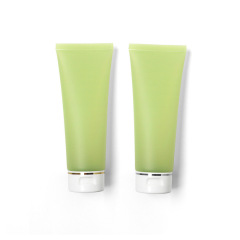 120g semi-transparent matte milk green cosmetic tube, facial cleanser, body lotion, green tea lotion, refillable empty bottle