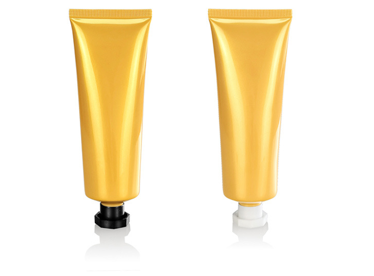 80g cosmetic tube, pearlescent ginger yellow bottle, inverted bottle, squeeze bottle, plastic tube