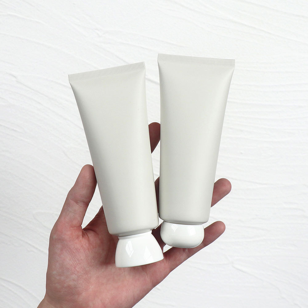 100g gray matte cosmetic tube plastic squeeze bottle inverted bottle PE Morandi color