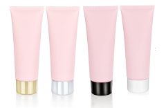 100g Frosted Matte Pink Cosmetic Tube - Cleanser & Hand Cream - Empty PE Plastic Squeeze Bottle