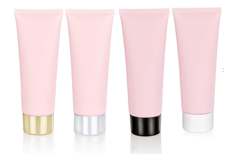 100g Frosted Matte Pink Cosmetic Tube - Cleanser & Hand Cream - Empty PE Plastic Squeeze Bottle