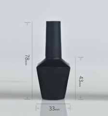 13ml New Nail Polish Gel Dispenser Bottle, Printable Brand, Electroplated Bow Cap, Glass Nail Polish Bottle