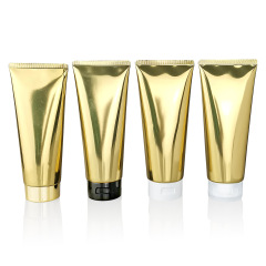 10-200g high-gloss gold aluminum-plastic tube, high-gloss sheet, 350mm thickness facial cleanser/cleanser bottle