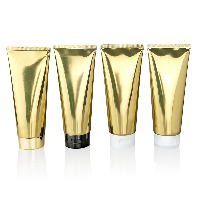 10-200g high-gloss gold aluminum-plastic tube, high-gloss sheet, 350mm thickness facial cleanser/cleanser bottle
