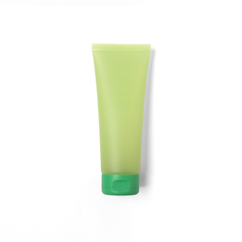 120g semi-transparent matte milk green cosmetic tube, facial cleanser, body lotion, green tea lotion, refillable empty bottle