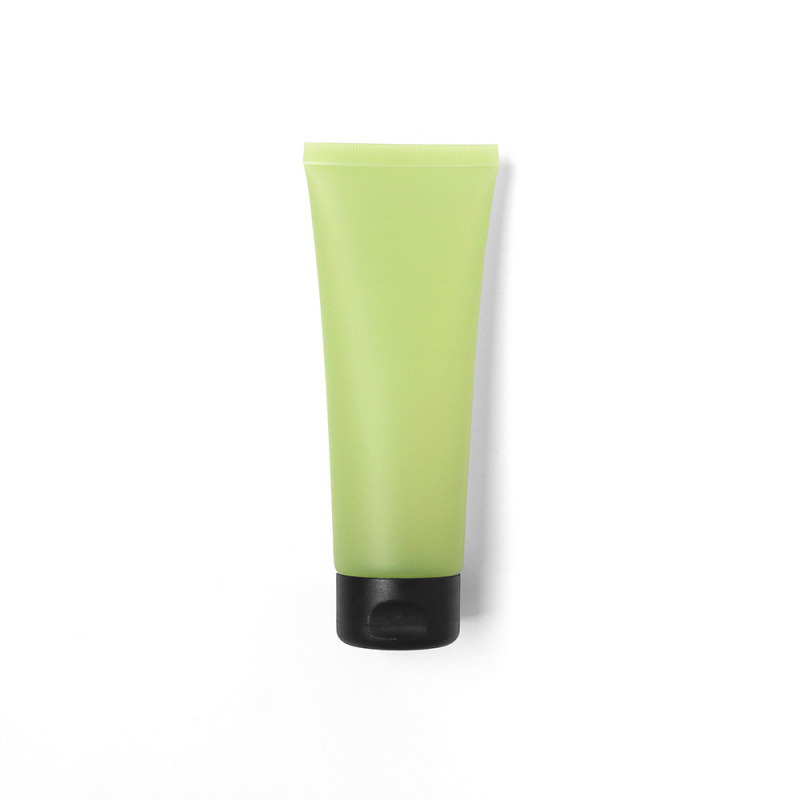 120g semi-transparent matte milk green cosmetic tube, facial cleanser, body lotion, green tea lotion, refillable empty bottle