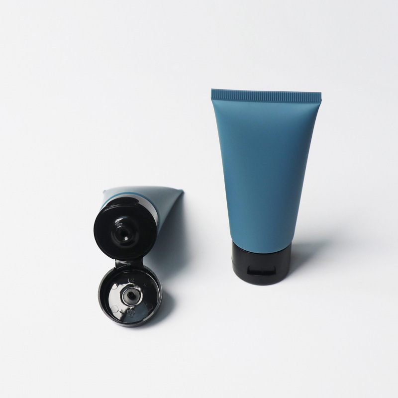 50ml gray-blue frosted cosmetic tube, refillable cleanser, hand cream, empty squeeze bottle