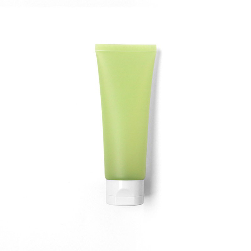 120g semi-transparent matte milk green cosmetic tube, facial cleanser, body lotion, green tea lotion, refillable empty bottle