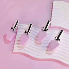 13ml New Nail Polish Gel Dispenser Bottle, Printable Brand, Electroplated Bow Cap, Glass Nail Polish Bottle