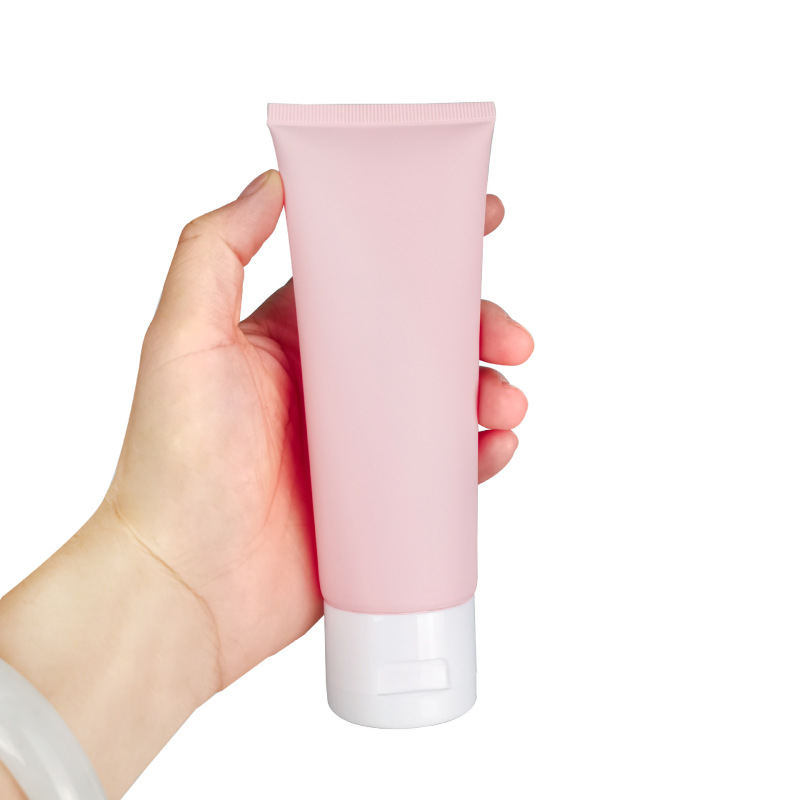 100g Frosted Matte Pink Cosmetic Tube - Cleanser & Hand Cream - Empty PE Plastic Squeeze Bottle
