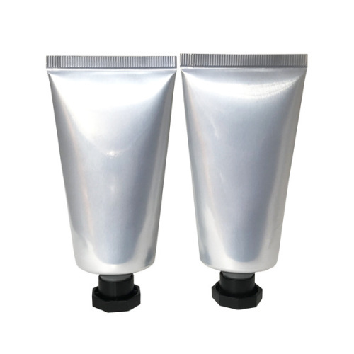 Silver 50g aluminum-plastic tube cosmetic 50ml hand cream bottle squeeze bottle inverted composite tube