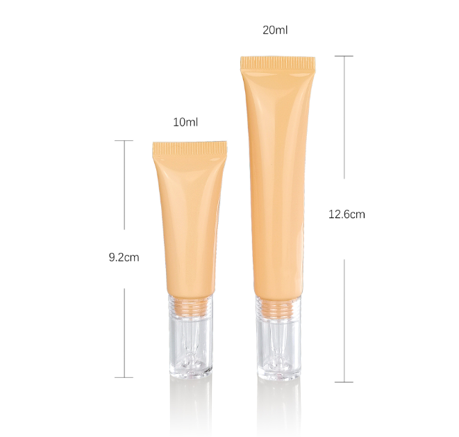 Wholesale 10 15 20ml water droplet tube white and green skin care hyaluronic acid tube eye cream serum refill