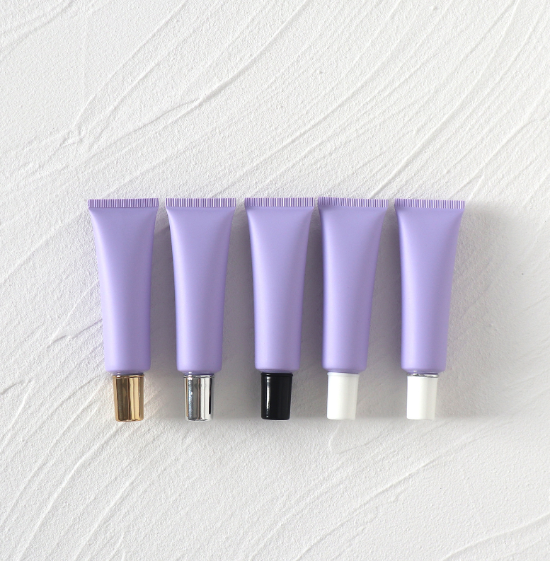 30g Purple Frosted Cosmetic Tube Empty Bottle Foundation Primer Dispenser Plastic Bottle