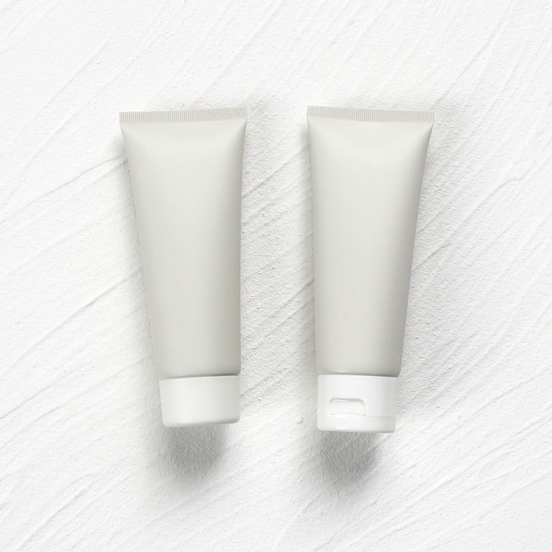 100g gray matte cosmetic tube plastic squeeze bottle inverted bottle PE Morandi color