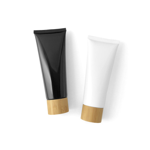 Natural bamboo cap, 50g, 60g, 80g, 100g, 120g, facial cleanser tube, cosmetic plastic tube