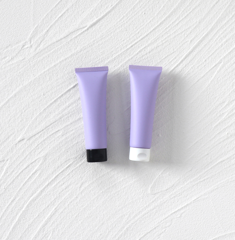 30g Purple Frosted Cosmetic Tube Empty Bottle Foundation Primer Dispenser Plastic Bottle