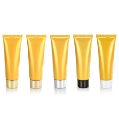 80g cosmetic tube, pearlescent ginger yellow bottle, inverted bottle, squeeze bottle, plastic tube