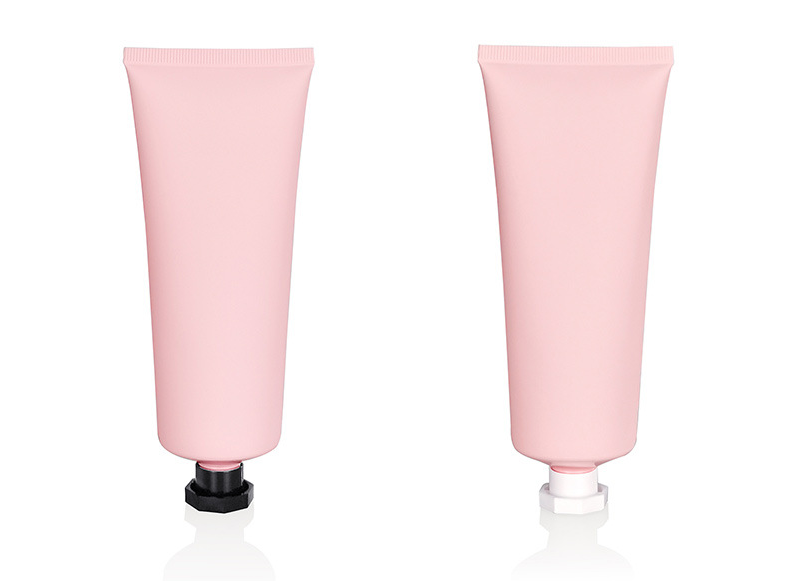 100g Frosted Matte Pink Cosmetic Tube - Cleanser & Hand Cream - Empty PE Plastic Squeeze Bottle